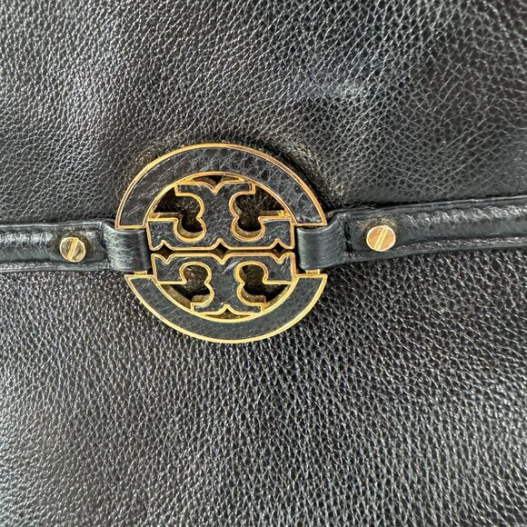 Tory Burch Black Leather Slim Shoulder/Crossbody Bag - Picture 2 of 15